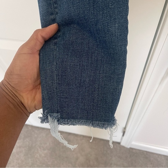 Mother Denim High Waisted Looker Ankle Fray In Wild Wash - Picture 4 of 8